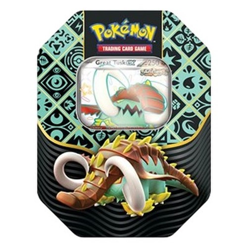 Pokemon Paldean Fates: Great Tusk ex Tin