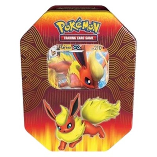 Pokemon Elemental Power Tins: Flareon GX Tin