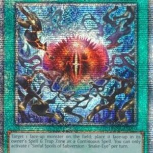 Yu-Gi-Oh! DUNE Sinful Spoils of Subversion - Snake-Eye (V.2 - Quarter Century Secret Rare)