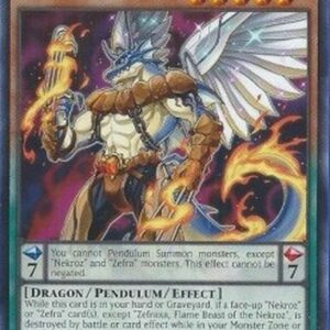 Yu-Gi-Oh! CROS Zefraxa, Flame Beast of the Nekroz (V.1 - Common)