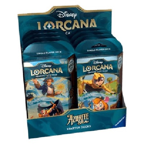 Lorcana 6AZS Azurite Sea: Starter Deck Display