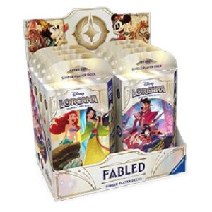 Lorcana 9FAB Fabled: Starter Deck Display