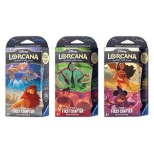 Lorcana 1TFC The First Chapter: 3 Starter Deck Set