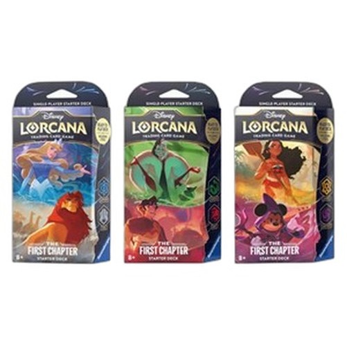 Lorcana 1TFC The First Chapter: 3 Starter Deck Set