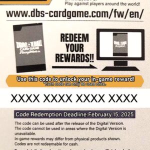 Dragon Ball Super Online Code Card (Booster)