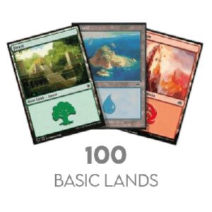 Magic: The Gathering 100 random Basic Lands N/A