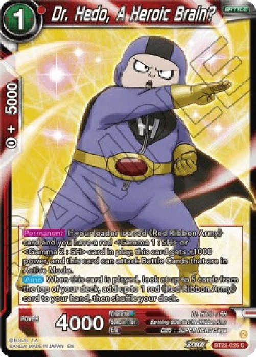 Dragon Ball Super Dr. Hedo, A Heroic Brain?