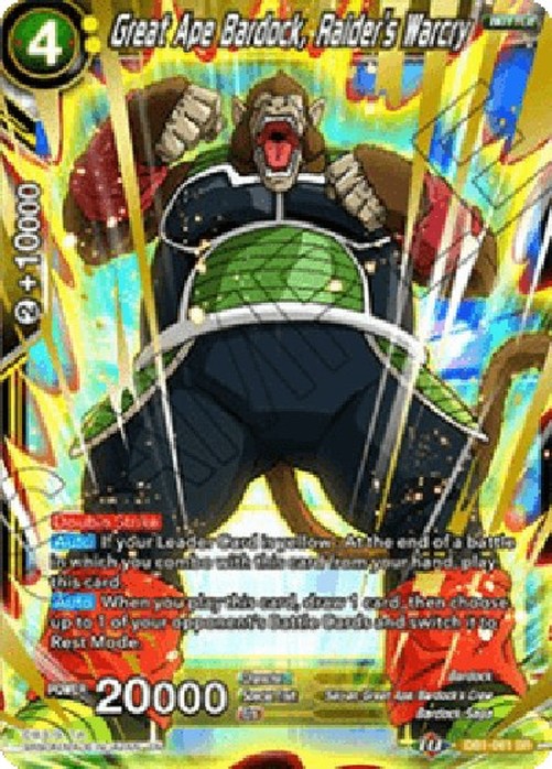 Dragon Ball Super Great Ape Bardock, Raider's Warcry