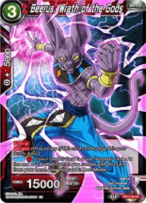 Dragon Ball Super Beerus, Wrath of the Gods