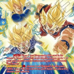 Dragon Ball Super SS Son Goku, SS Vegeta, & SS Trunks, Triple Combination (V.2 - Special Rare)