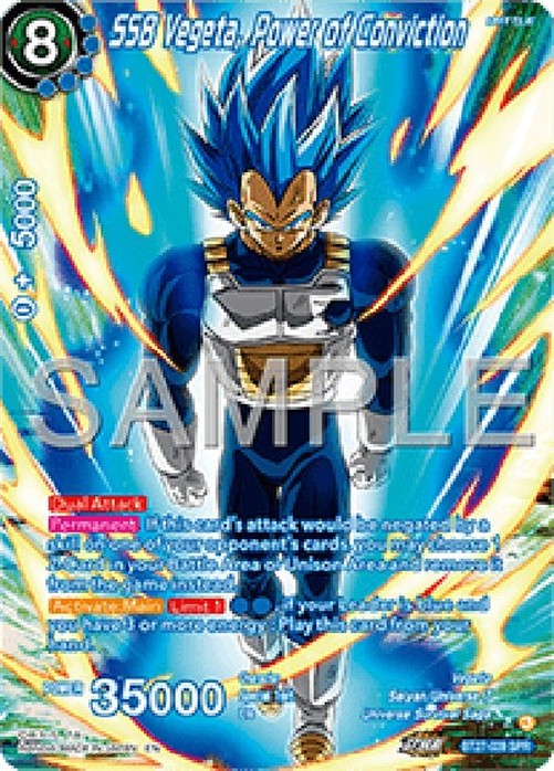 Dragon Ball Super SSB Vegeta, Power of Conviction (V.3 - Special Rare)