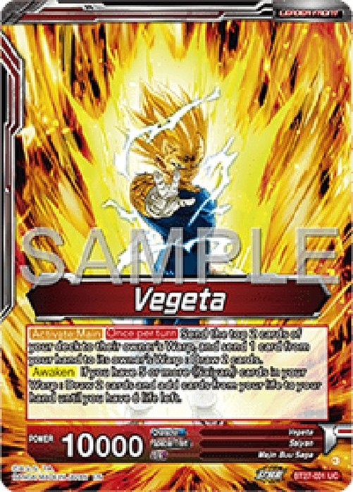 Dragon Ball Super UP Vegeta // SSB Vegeta, Saiyan Pride (V.1 - Uncommon)