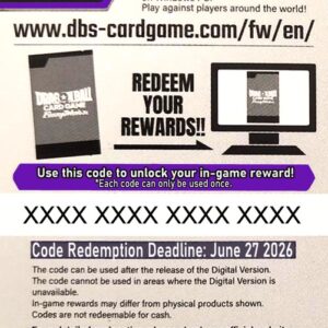 Dragon Ball Super Online Code Card (Booster)