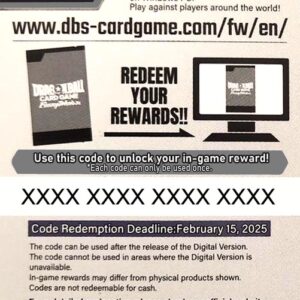 Dragon Ball Super Online Code Card (Booster)