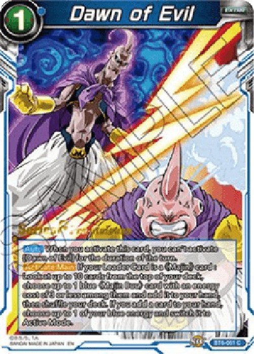 Dragon Ball Super BT6P Dawn of Evil