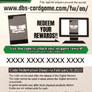 Dragon Ball Super Online Code Card (Starter Deck)