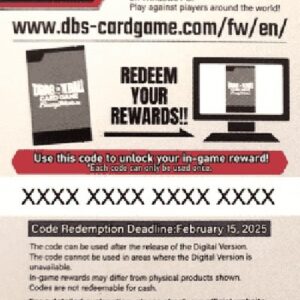 Dragon Ball Super Online Code Card (Starter Deck)