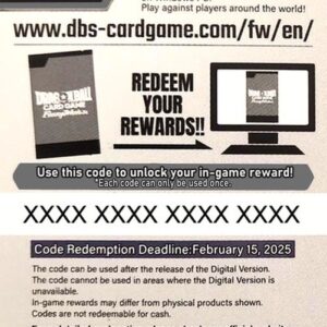 Dragon Ball Super Online Code Card (Starter Deck)