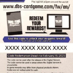 Dragon Ball Super Online Code Card (Starter Deck)