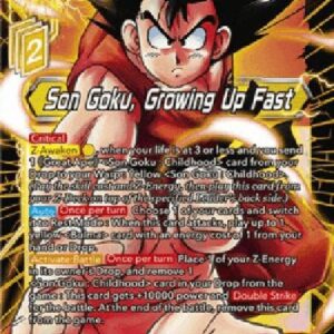 Dragon Ball Super Son Goku, Growing Up Fast (V.1 - Starter Rare)