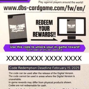 Dragon Ball Super Online Code Card (Booster)