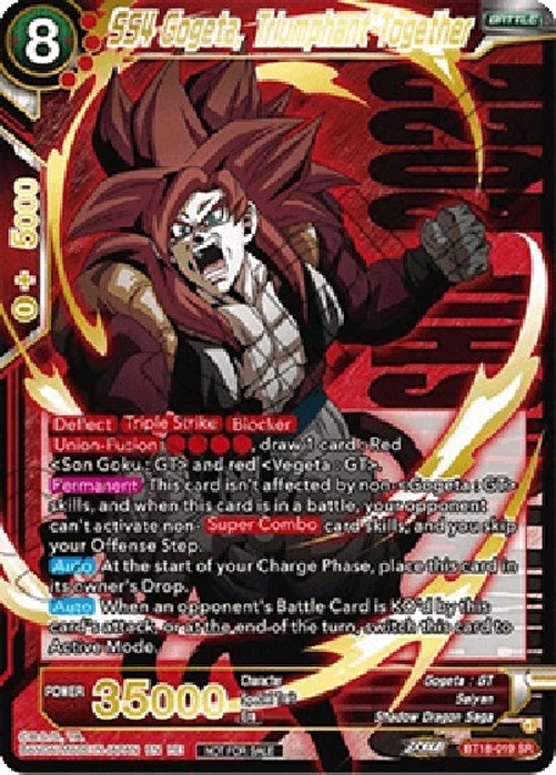 Dragon Ball Super UP Gogeta, Triumphant Together