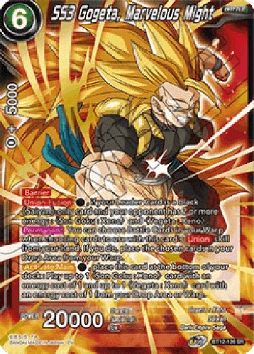 Dragon Ball Super Gogeta, Marvelous Might (V.1 - Super Rare)