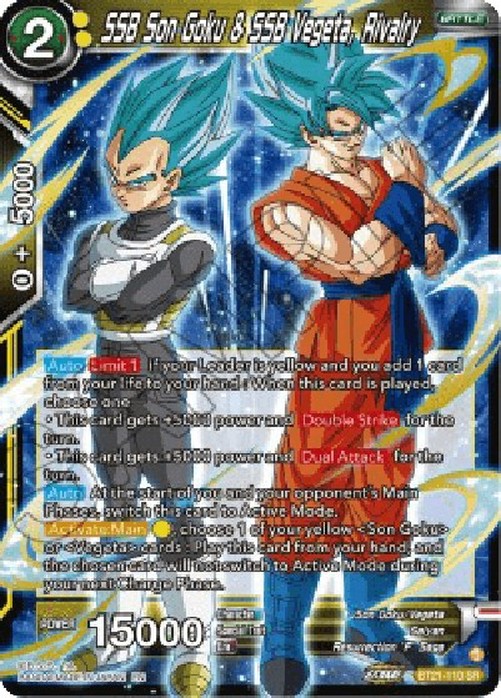 Dragon Ball Super SSB Son Goku & SSB Vegeta, Rivalry (V.1 - Super Rare)