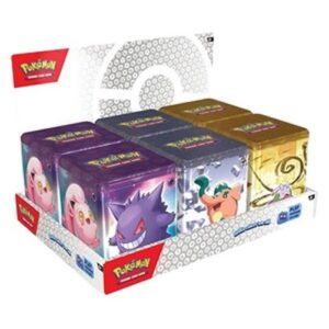 Pokemon 2024 Psychic & Dragon & Metal Stacking Tin Display N/A