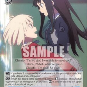 Weiß Schwarz LRC/As Long As We're Together, Chisato & Takina (V.1 - Rare)