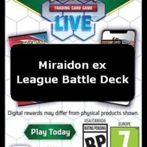 Pokemon Live Code Card (Miraidon ex League Battle Deck)