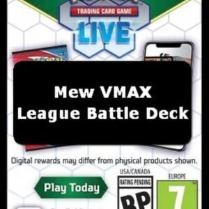 Pokemon Live Code Card (Mew VMAX League Battle Deck)