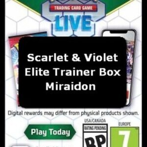 Pokemon Live Code Card (Miraidon Elite Trainer Box)