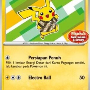 Pokemon Pikachu Wearing a Batik Shirt (SV-P/ID 101) Indonesian