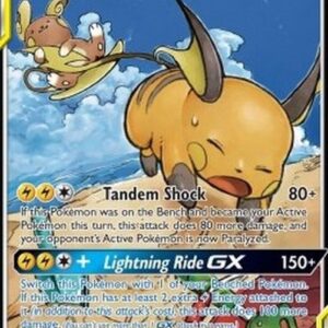 Pokemon Raichu & Alolan Raichu GX