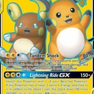 Pokemon Raichu & Alolan Raichu GX