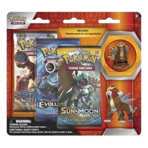 Pokemon Entei Pin 3-Pack Blister