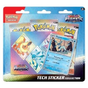 Pokemon Prismatic Evolutions: Glaceon Tech Sticker Collection