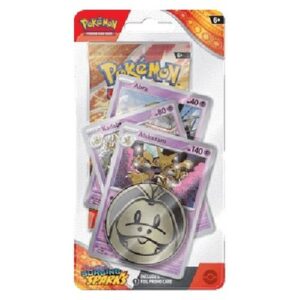 Pokemon Surging Sparks: Alakazam Premium Checklane Blister