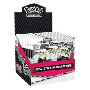 Pokemon White Flare: Tech Sticker Collection Display