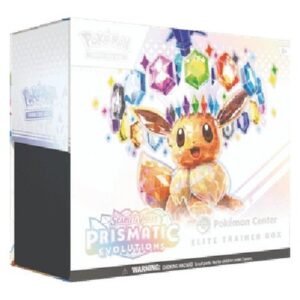 Pokemon Prismatic Evolutions Pokemon Center Elite Trainer Box