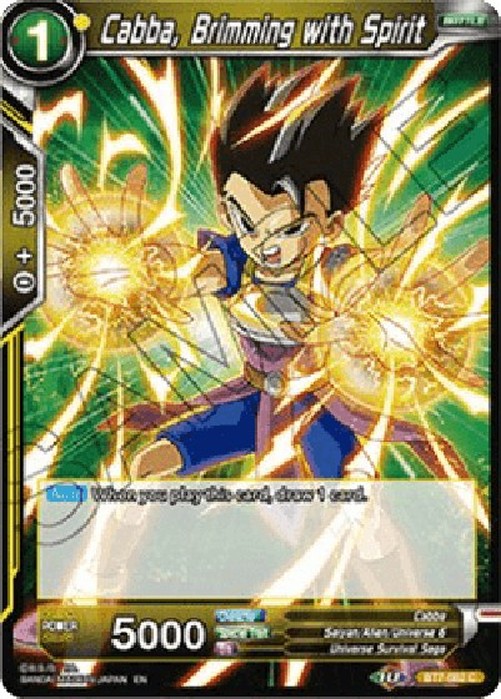 Dragon Ball Super Cabba, Brimming with Spirit