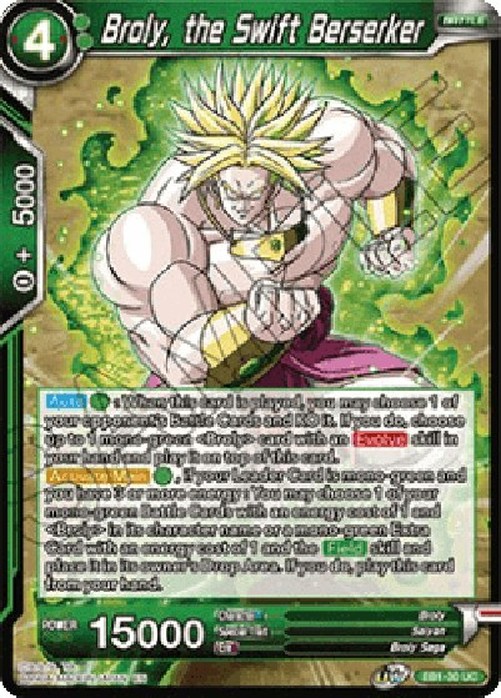 Dragon Ball Super Broly, the Swift Berserker