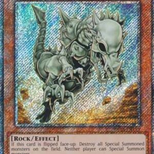 Yu-Gi-Oh! Fossil Dyna Pachycephalo (V.1 - Platinum Secret Rare) N/A