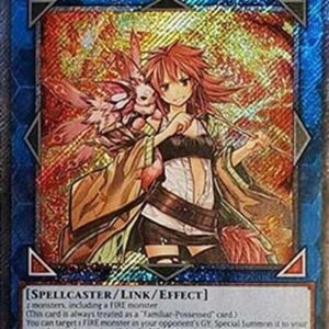 Yu-Gi-Oh! Hiita the Fire Charmer, Ablaze (V.4 - Platinum Secret Rare) N/A