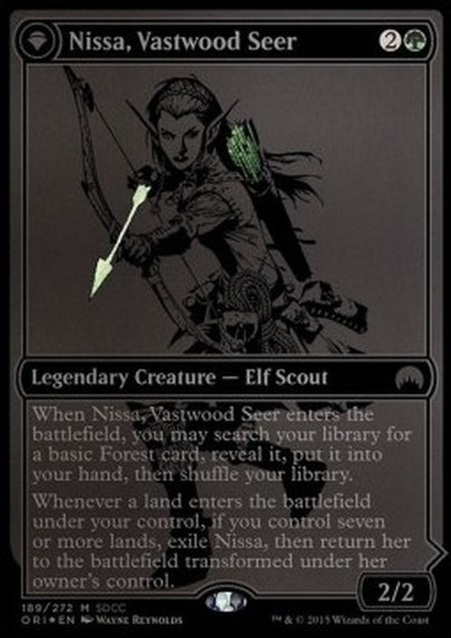 Magic: The Gathering Nissa, Vastwood Seer // Nissa, Sage Animist