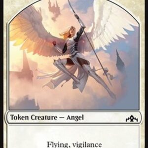 Magic: The Gathering Angel Token (W 4/4 Vigilance) // Warrior Token (W 1/1 Vigilance)