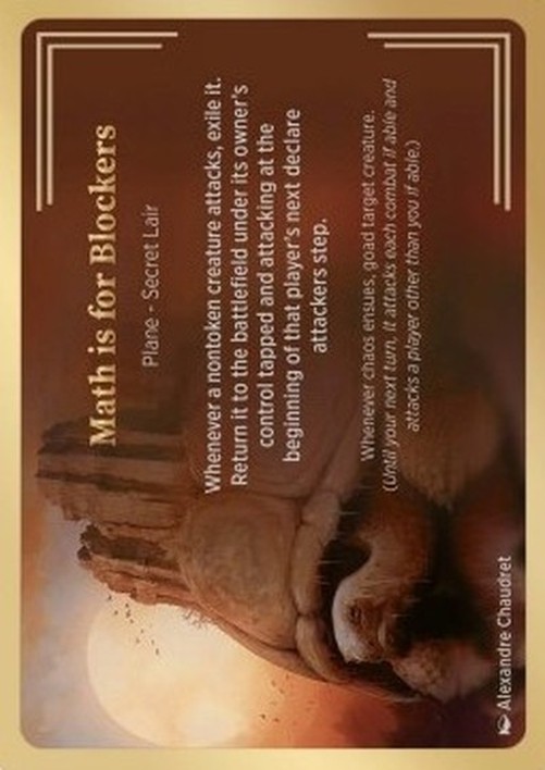 Magic: The Gathering Math is for Blockers