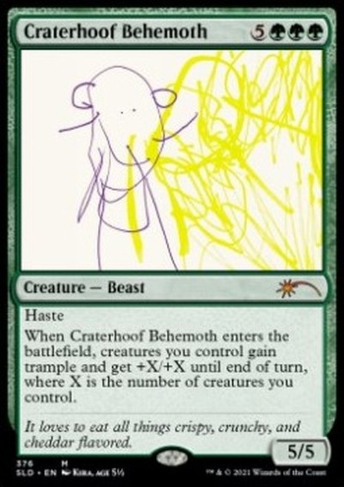 Magic: The Gathering Craterhoof Behemoth (V.2)