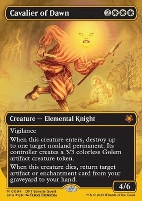 Magic: The Gathering Cavalier of Dawn (V.2)